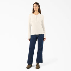 Women’s Crewneck Henley Shirt-Women|Dickies