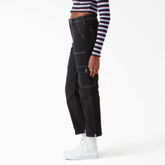 Women's Skinny Fit Cuffed Cargo Pants-Women|Dickies