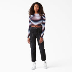 Women's Skinny Fit Cuffed Cargo Pants-Women|Dickies