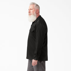 FLEX Relaxed Fit Long Sleeve Work Shirt-Men|Dickies