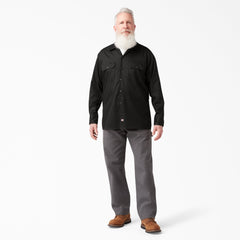 FLEX Relaxed Fit Long Sleeve Work Shirt-Men|Dickies