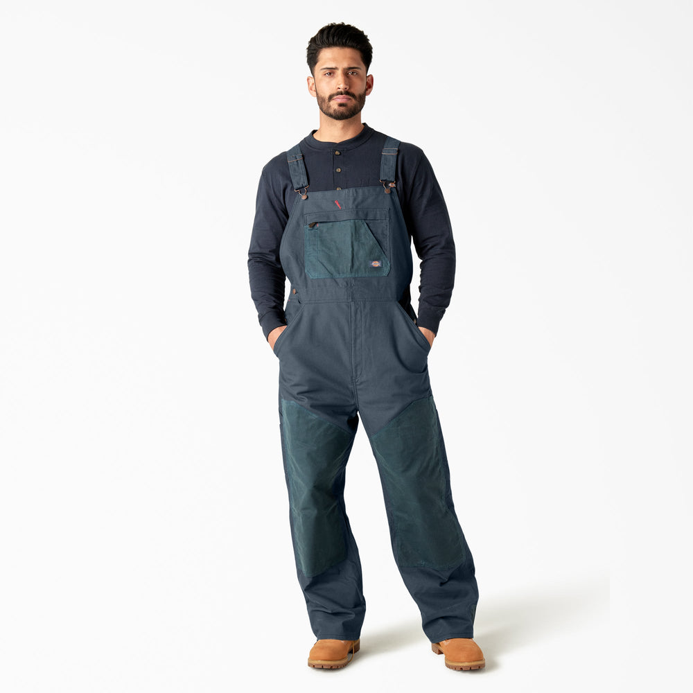 Waxed Canvas Double Front Bib Overalls-Men|Dickies
