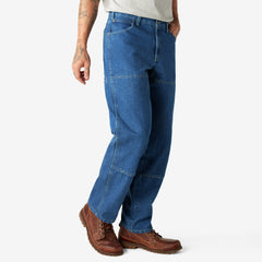 Relaxed Fit Double Knee Jeans-Men|Dickies