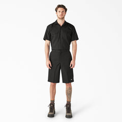 Loose Fit Flat Front Work Shorts, 13"-Men|Dickies