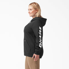 Women's Plus Water Repellent Sleeve Logo Hoodie-Women|Dickies