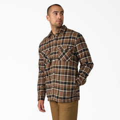 Water Repellent Fleece-Lined Flannel Shirt Jacket-Men|Sale|Dickies