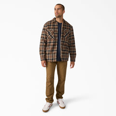 Water Repellent Fleece-Lined Flannel Shirt Jacket-Men|Sale|Dickies