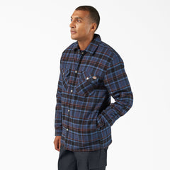 Water Repellent Fleece-Lined Flannel Shirt Jacket-Men|Sale|Dickies