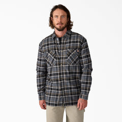 Water Repellent Fleece-Lined Flannel Shirt Jacket-Men|Sale|Dickies