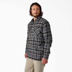 Water Repellent Fleece-Lined Flannel Shirt Jacket-Men|Sale|Dickies