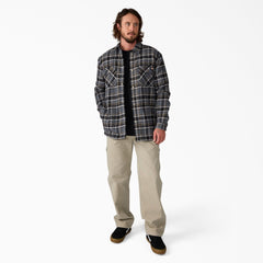 Water Repellent Fleece-Lined Flannel Shirt Jacket-Men|Sale|Dickies