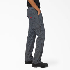 Women's FLEX Relaxed Fit Hickory Stripe Carpenter Pants-Women|Dickies