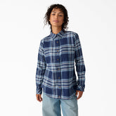 Women's Plaid Flannel Long Sleeve Shirt-Sale|Dickies