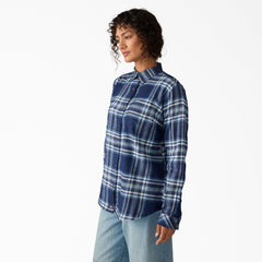 Women's Plaid Flannel Long Sleeve Shirt-Sale|Dickies