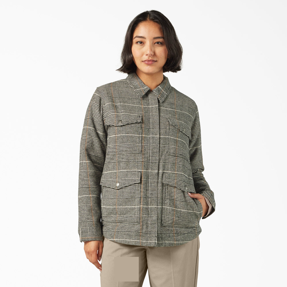 Women’s Fleece Lined Flannel Chore Coat-Women|Dickies