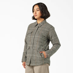 Women’s Fleece Lined Flannel Chore Coat-Women|Dickies