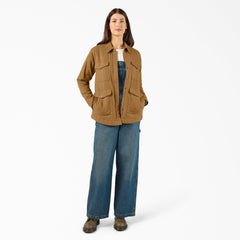 Women’s Fleece Lined Flannel Chore Coat-Sale|Dickies