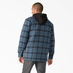 Water Repellent Flannel Hooded Shirt Jacket-Men|Dickies