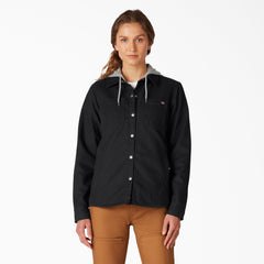 Women's Duck Hooded Shirt Jacket-Women|Dickies