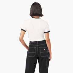 Women’s Lewistown Cropped Ringer T-Shirt-Sale|Dickies