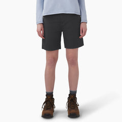 Women’s Duck Carpenter Shorts, 7"-Women|Dickies
