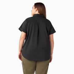 Women’s Plus Button-Up Shirt-Women|Dickies