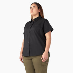 Women’s Plus Button-Up Shirt-Women|Dickies