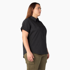 Women’s Plus Button-Up Shirt-Women|Dickies