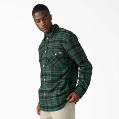 Water Repellent Fleece-Lined Flannel Shirt Jacket-Men|Sale|Dickies