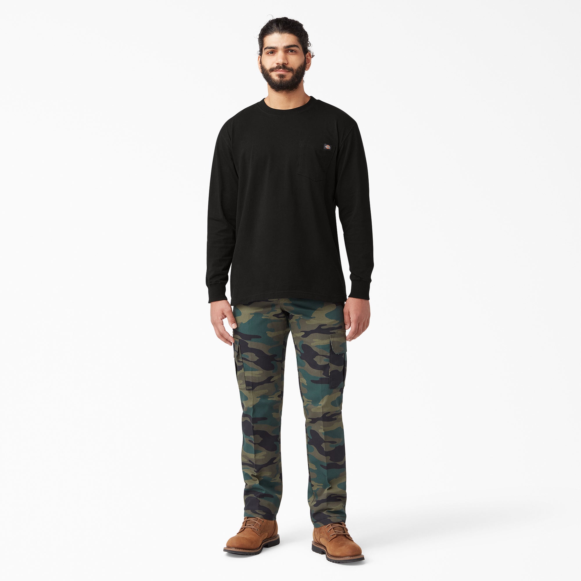 Heavyweight Long Sleeve Pocket T-Shirt-Men|Dickies