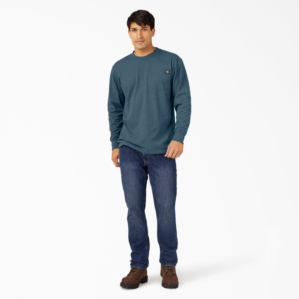 Heavyweight Heathered Long Sleeve Pocket T-Shirt-Men|Dickies