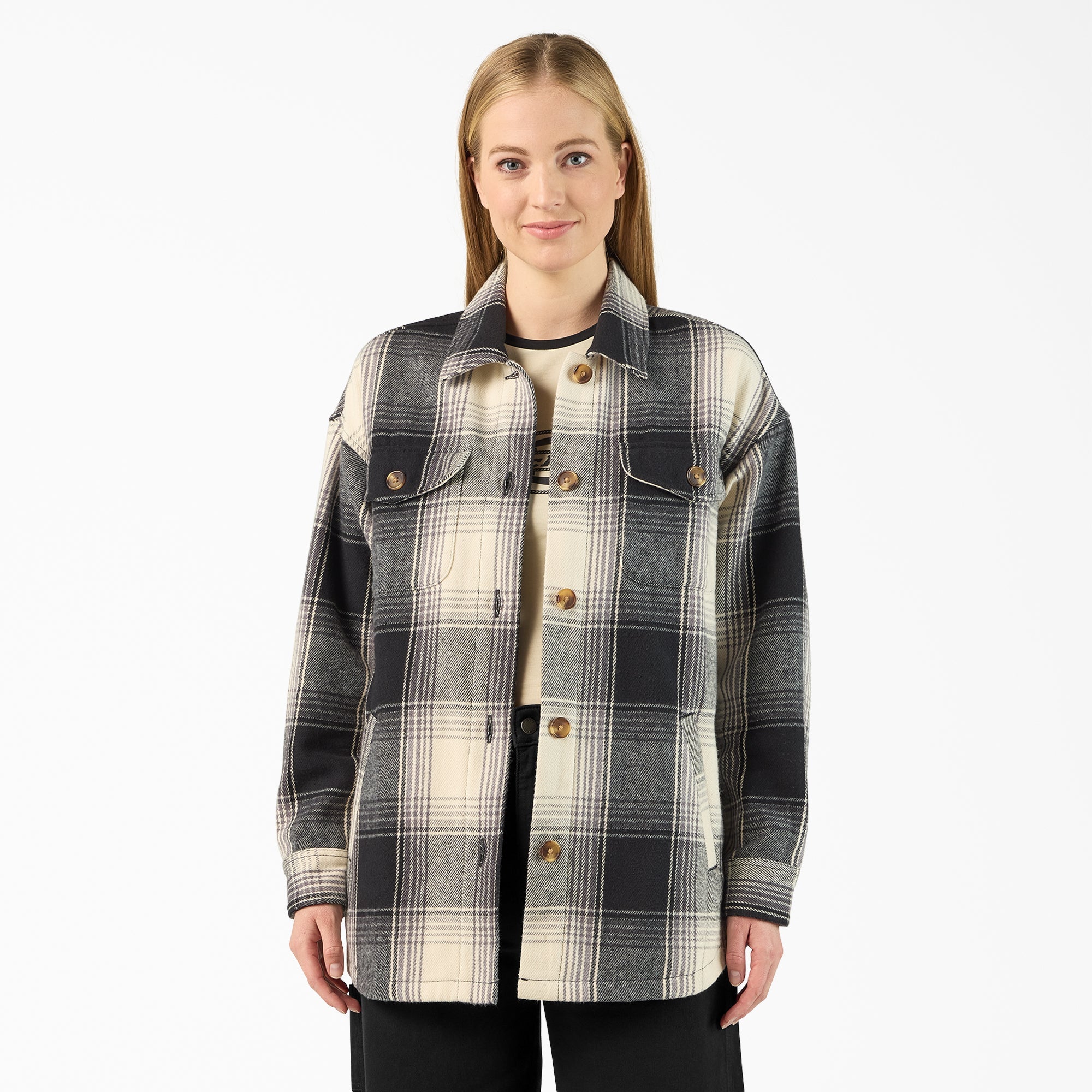 Women's Flannel Shacket-Sale|Dickies