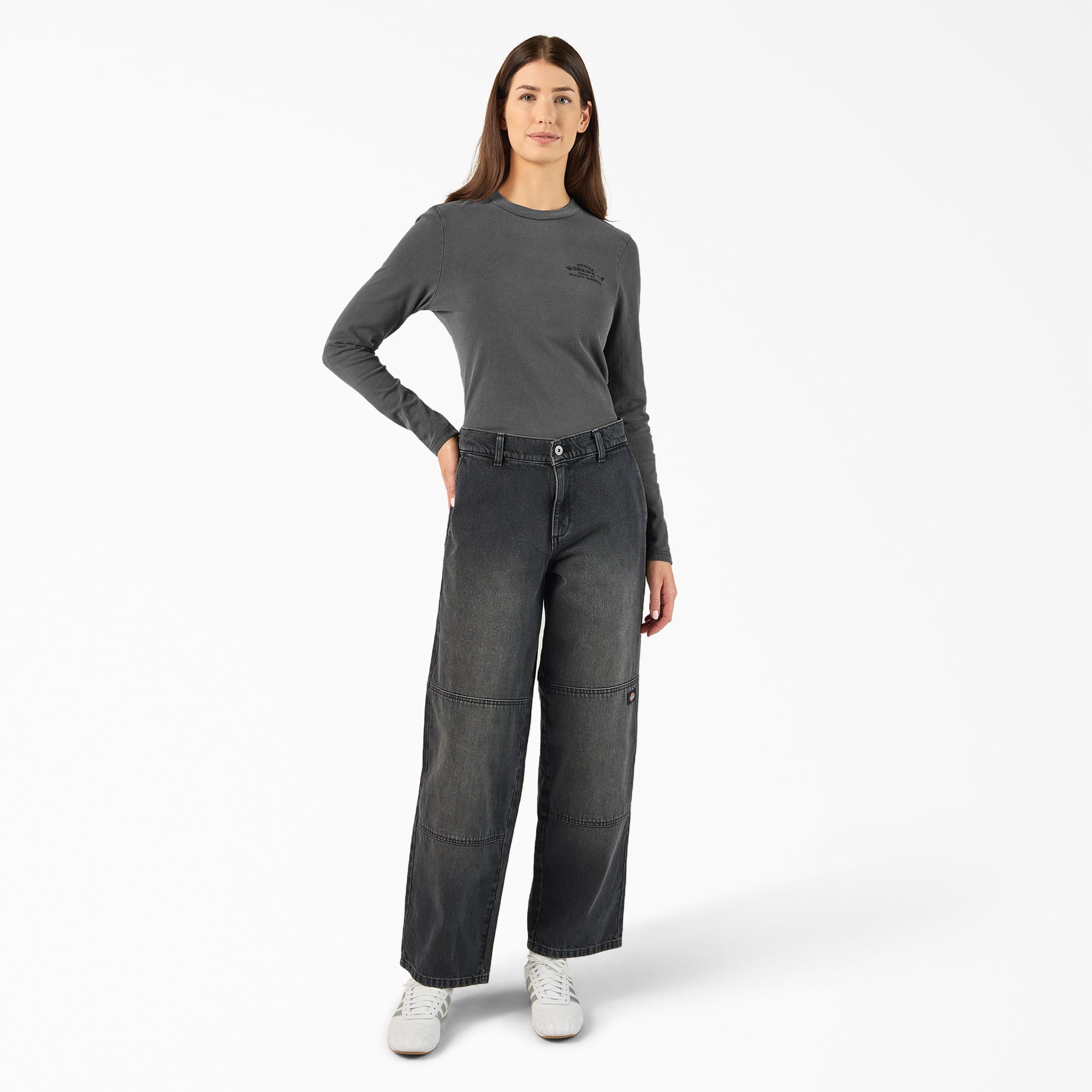 Women’s Loose Fit Double Knee Jeans-Women|Dickies