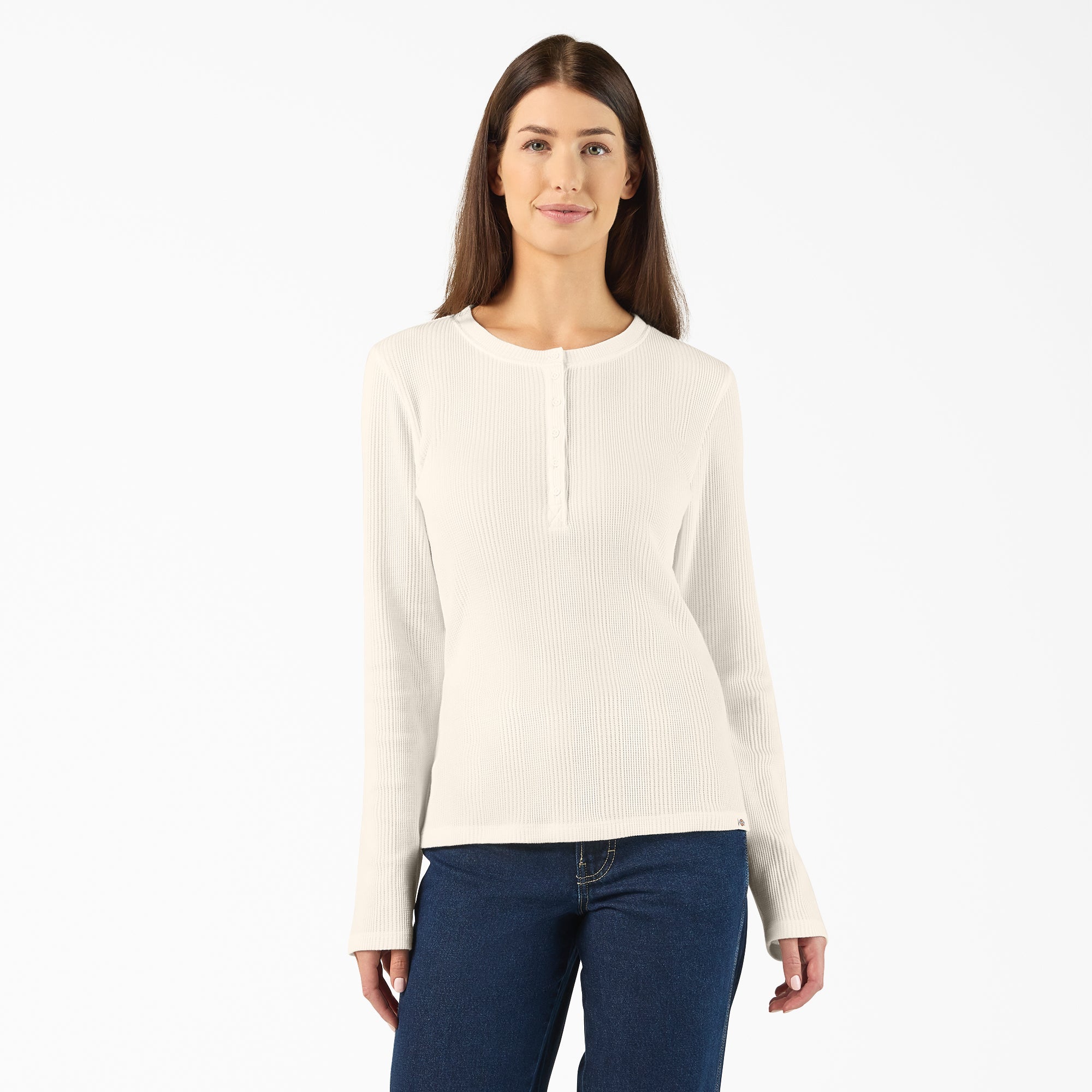 Women’s Crewneck Henley Shirt-Women|Dickies