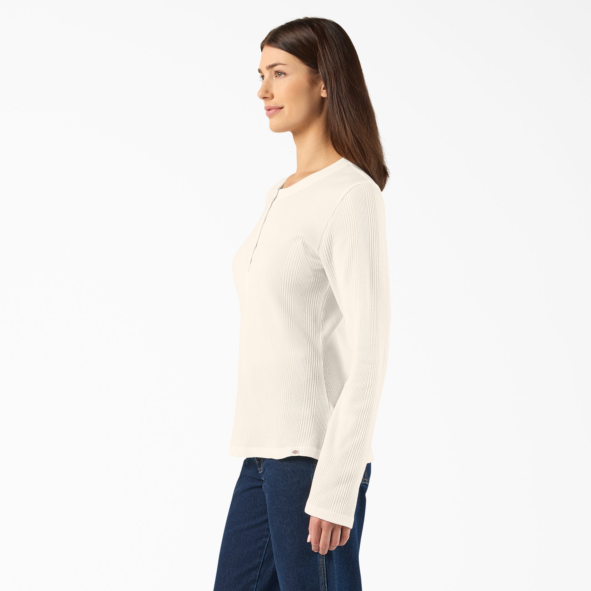 Women’s Crewneck Henley Shirt-Women|Dickies