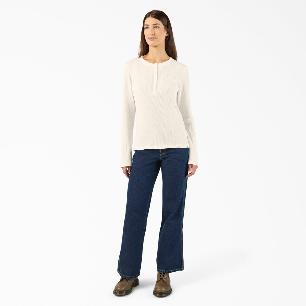 Women’s Crewneck Henley Shirt-Women|Dickies