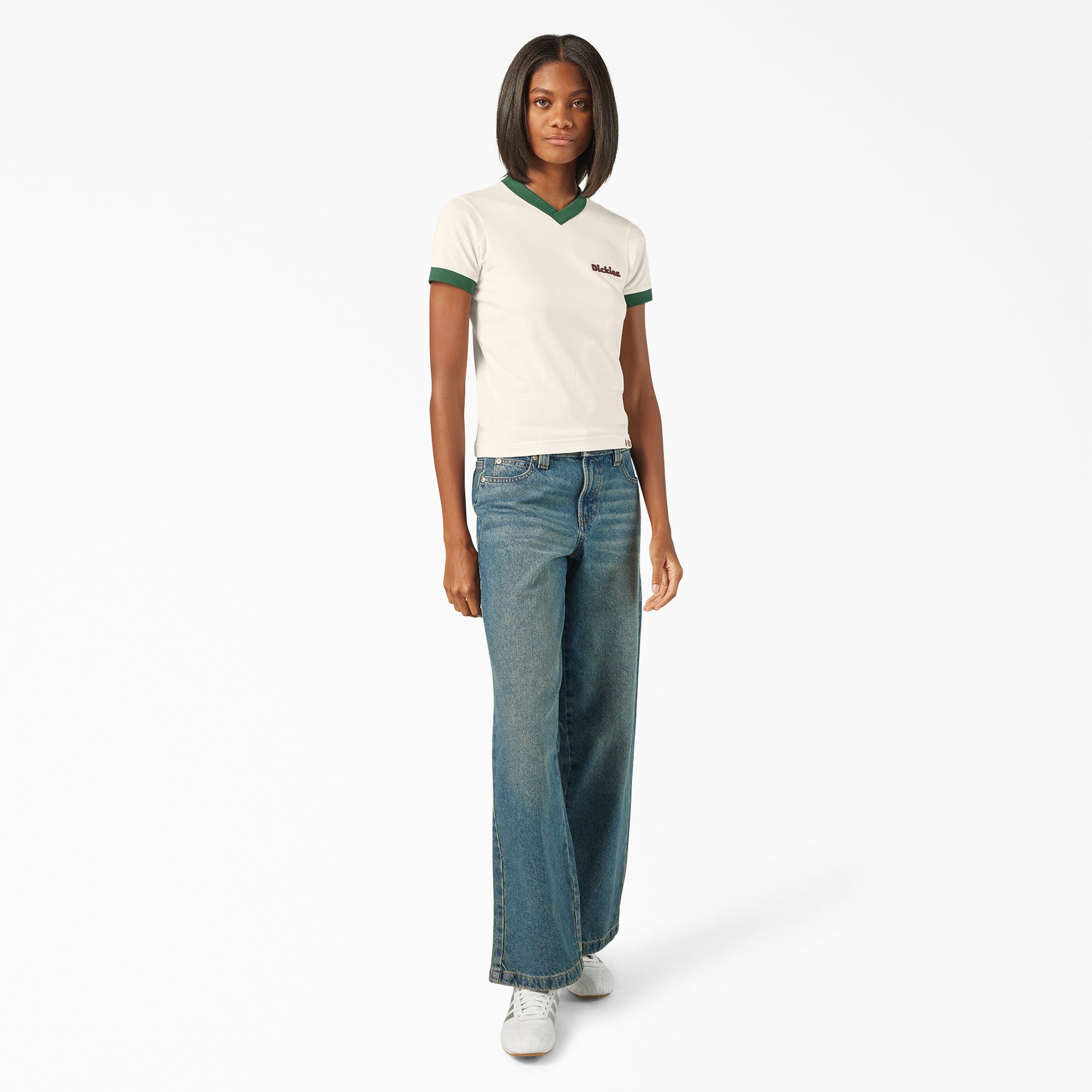 Women’s Slayden Ringer Tee-Sale|Dickies