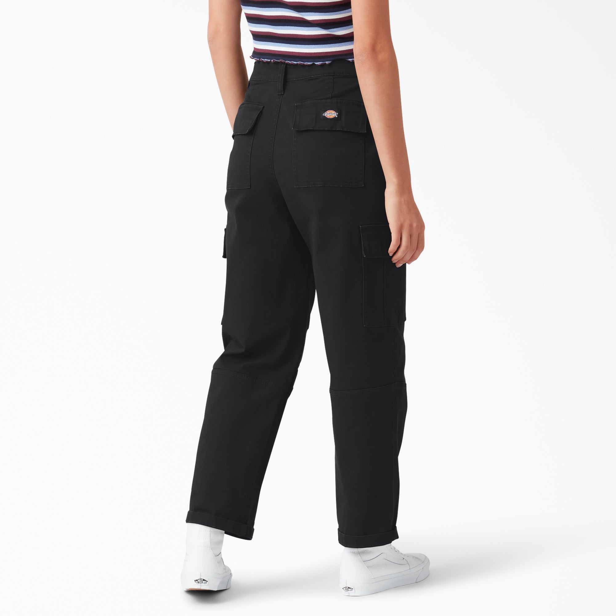 Women's Relaxed Fit Cropped Cargo Pants-Women|Dickies