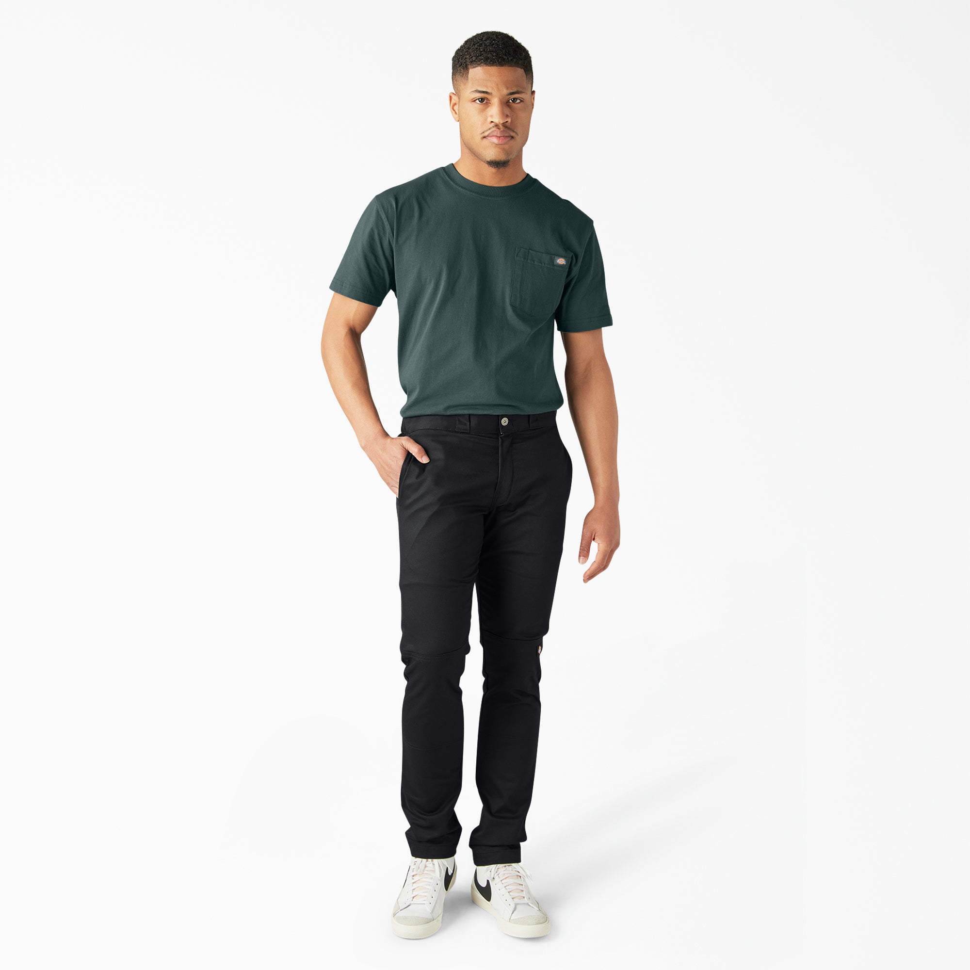 FLEX Skinny Fit Double Knee Work Pants-Men|Dickies