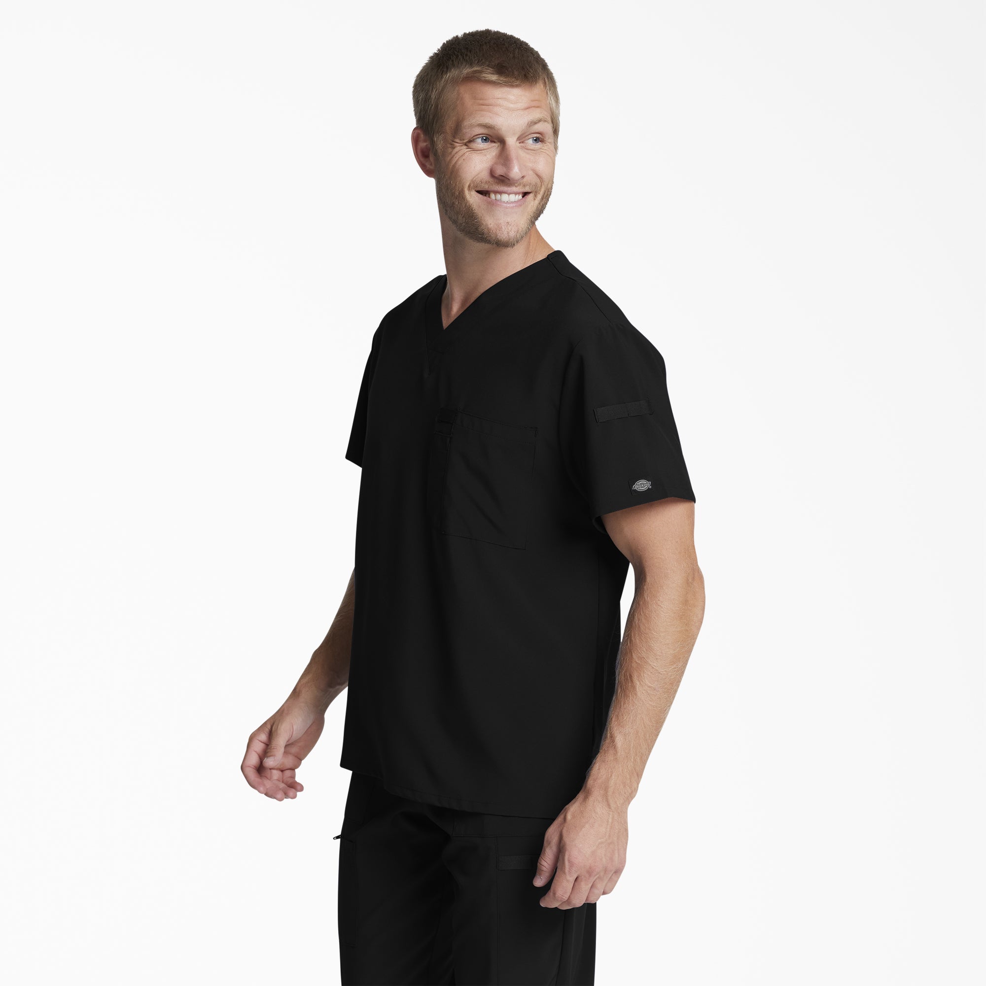 Men's EDS Essentials Tuckable V-Neck Scrub Top-Men|Scrubs|Dickies