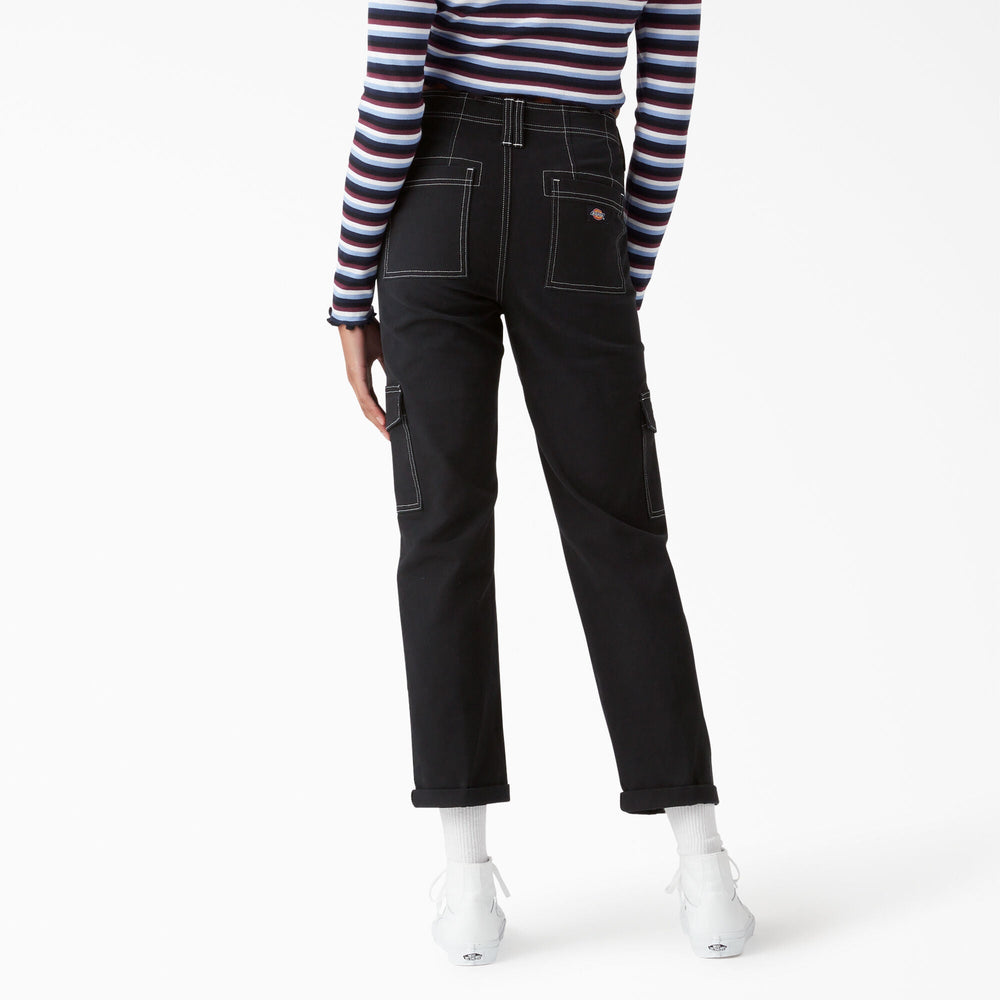 Women's Skinny Fit Cuffed Cargo Pants-Women|Dickies
