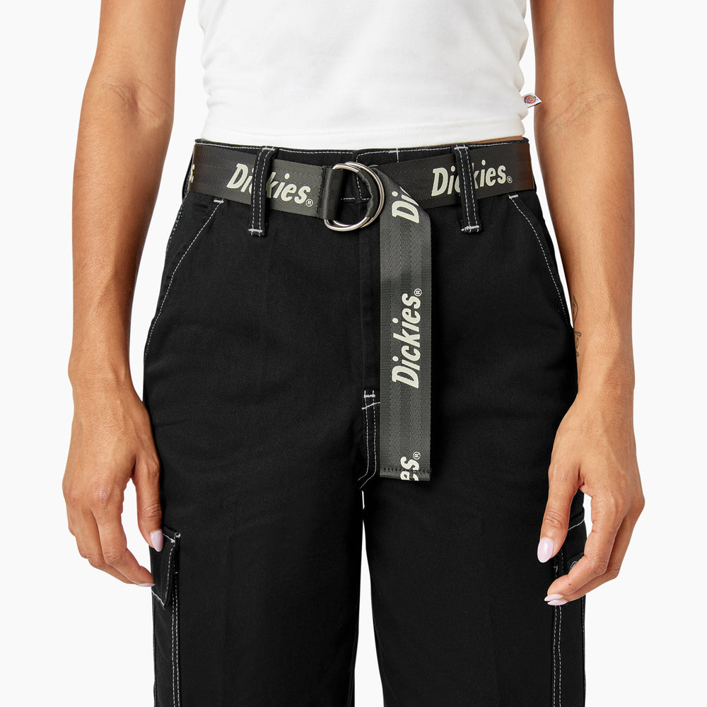 Women's Relaxed Fit Contrast Stitch Cropped Cargo Pants-Sale|Dickies