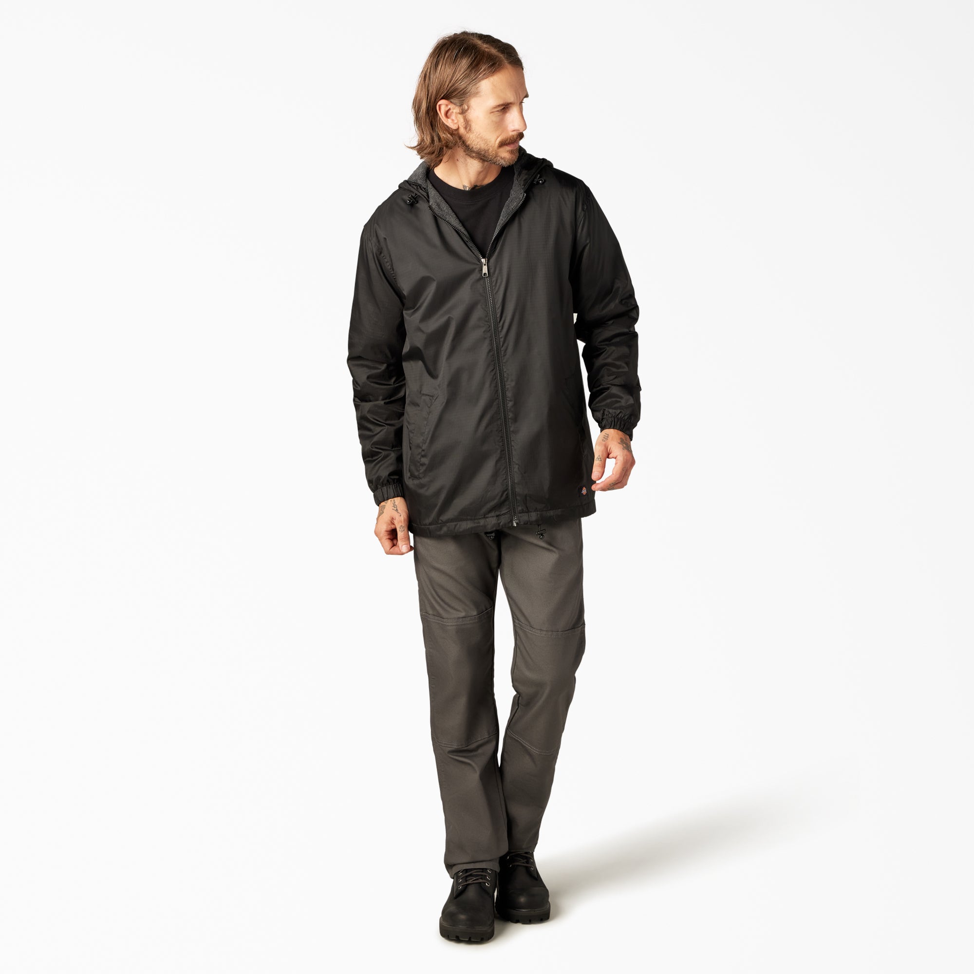 Fleece Lined Nylon Hooded Jacket-Men|Dickies