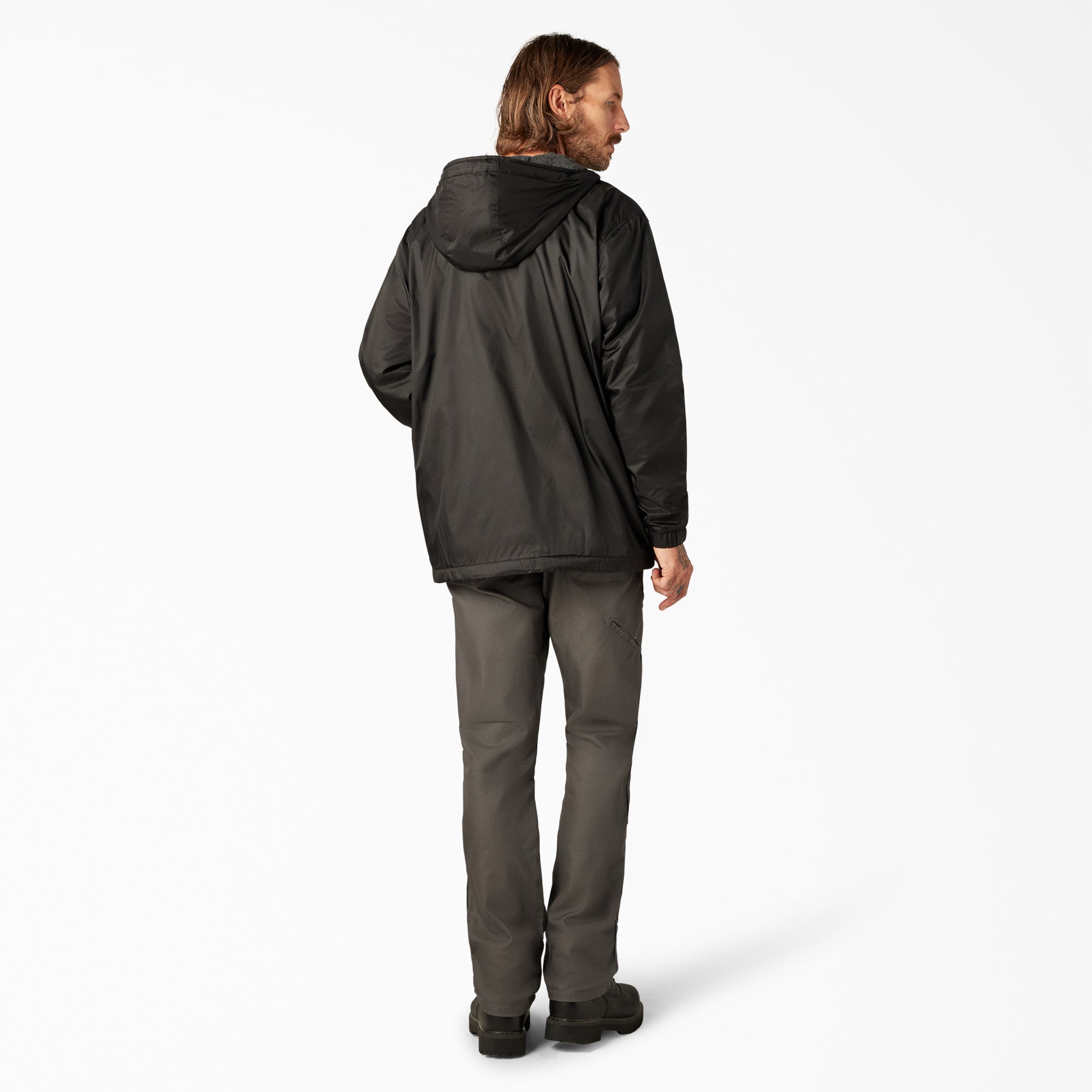 Fleece Lined Nylon Hooded Jacket-Men|Dickies