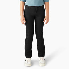 Boys' FLEX Skinny Fit Double Knee Pants, 4-20-Kids|Dickies