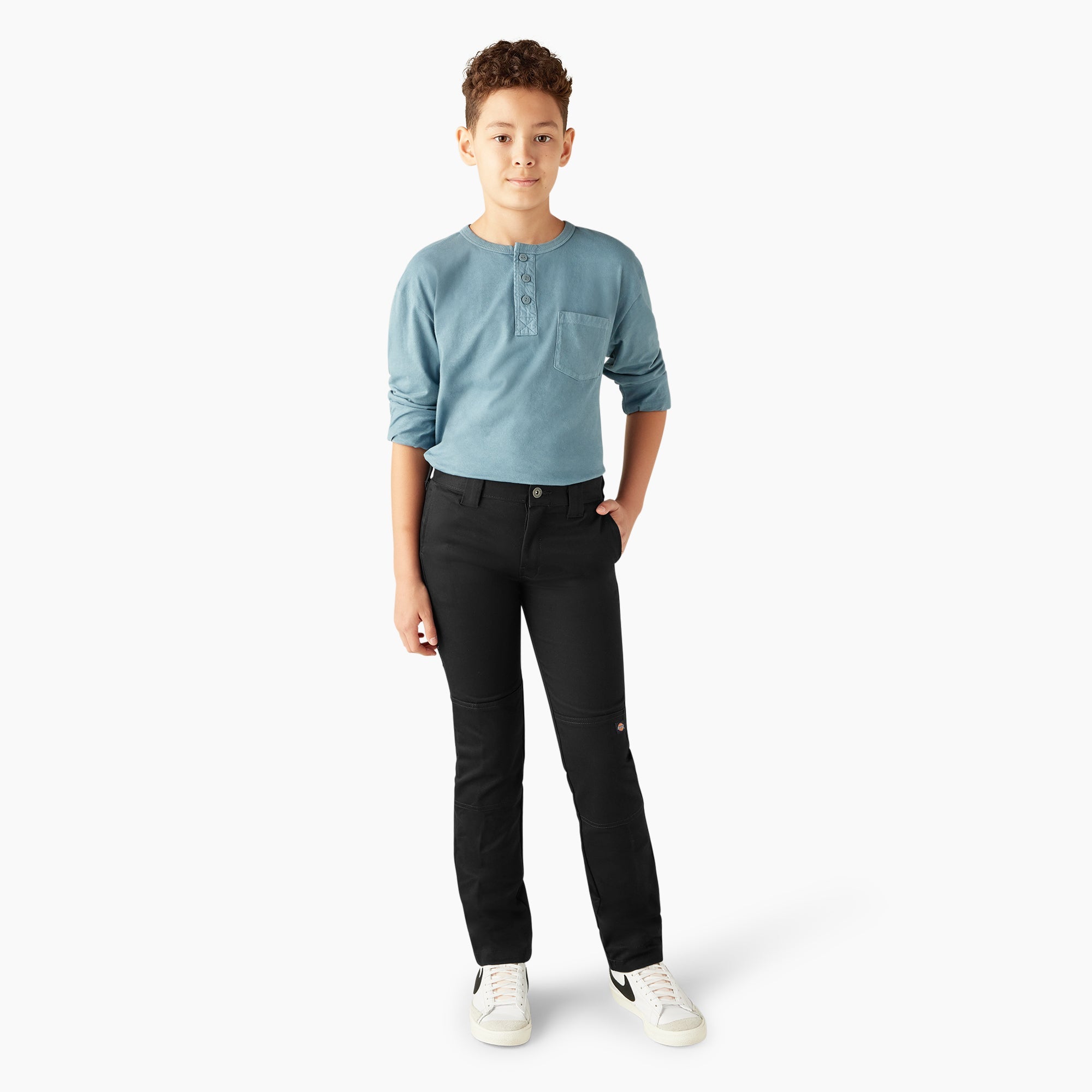 Boys' FLEX Skinny Fit Double Knee Pants, 4-20-Kids|Dickies