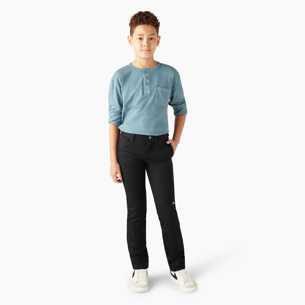 Boys' FLEX Skinny Fit Double Knee Pants, 4-20-Kids|Dickies