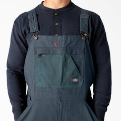 Waxed Canvas Double Front Bib Overalls-Men|Dickies