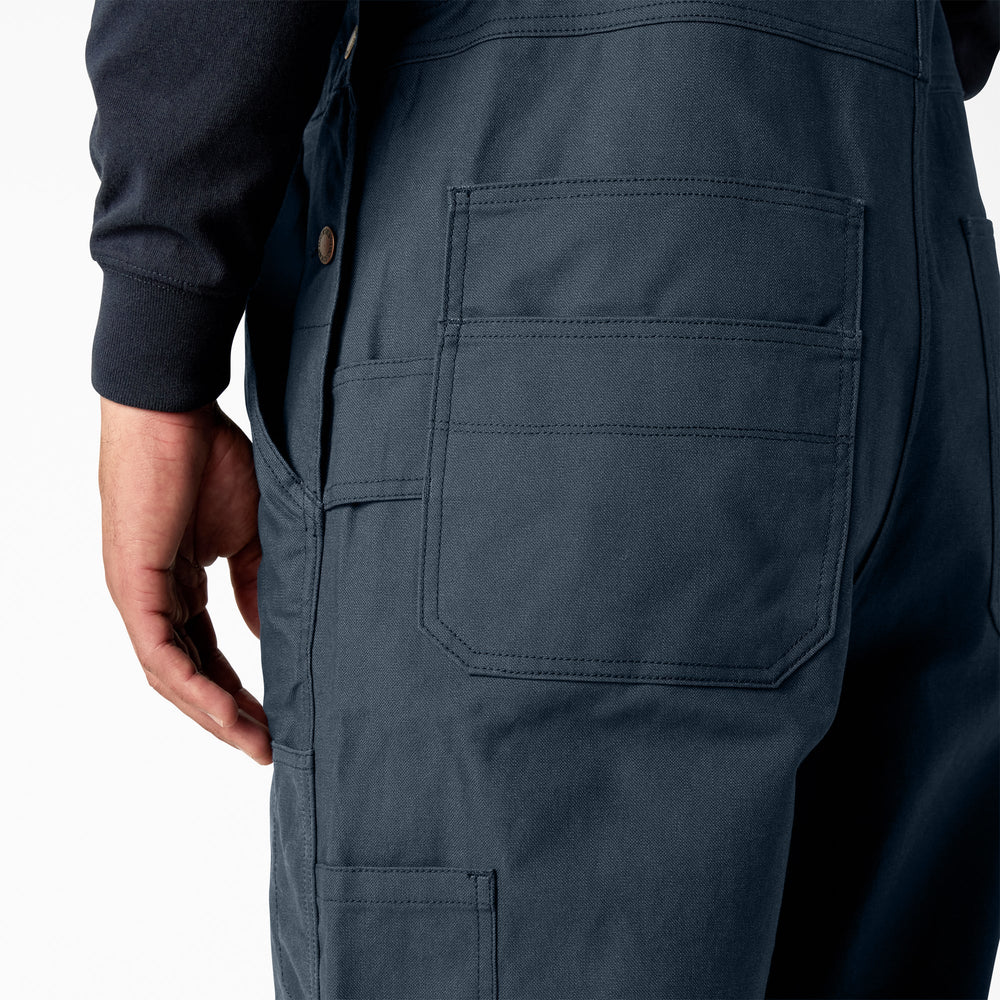 Waxed Canvas Double Front Bib Overalls-Men|Dickies