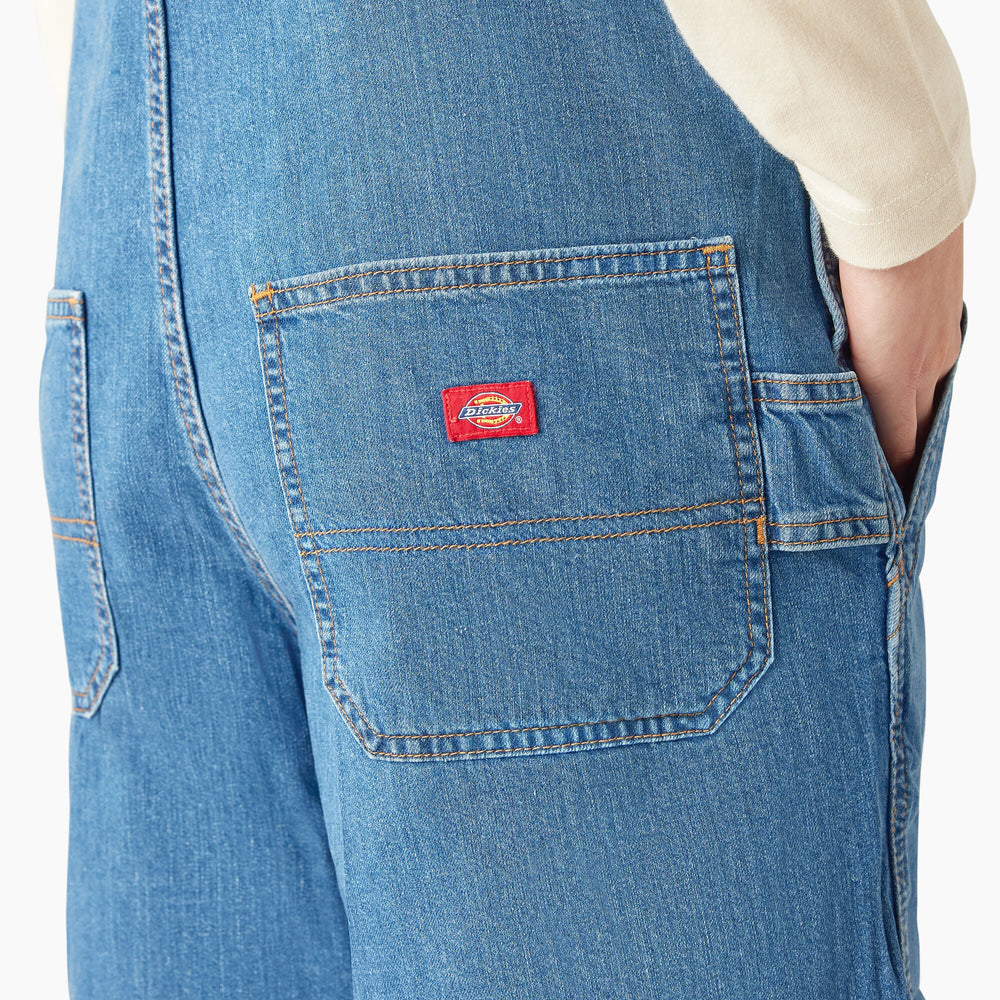 Women's Relaxed Fit Bib Shortalls, 7"-Women|Dickies